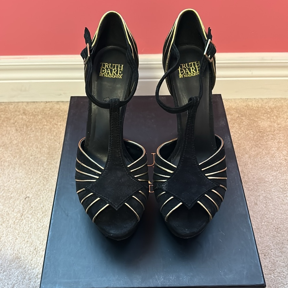 Black Platform Sandals by madonna